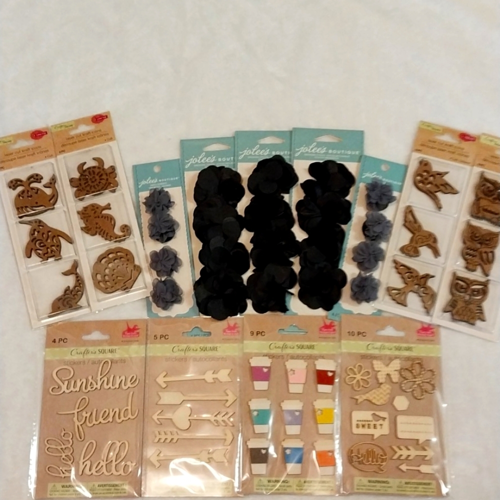 3D SCRAPBOOK STICKERS AND LASER CUT icons